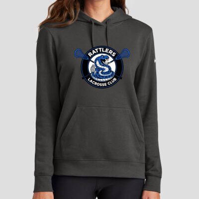 Rattlers- Women's Club Fleece Sleeve Swoosh Pullover Hoodie Thumbnail